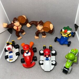 McDonald’s Toys Ninentendo Lot Of 7 Mario Donkey Kong Yoshi Cars